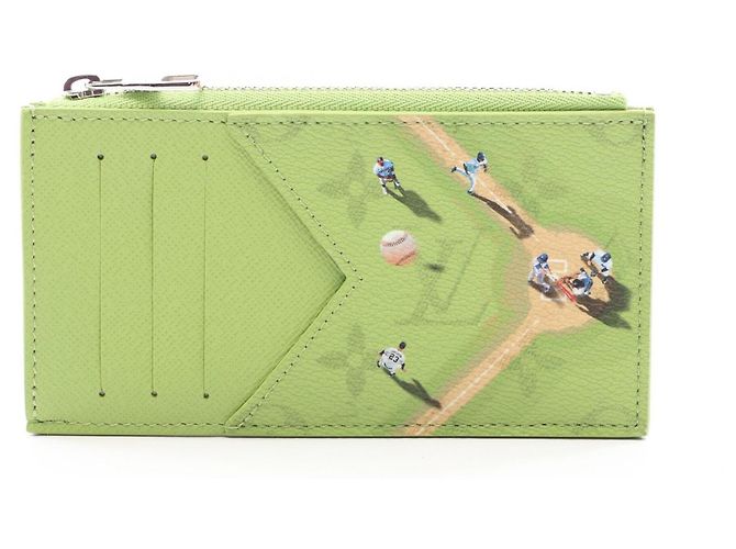 Tarjetero con monedero Louis Vuitton Green Verde