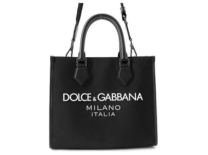 Dolce & Gabbana Nylon Tote Bag Schwarz