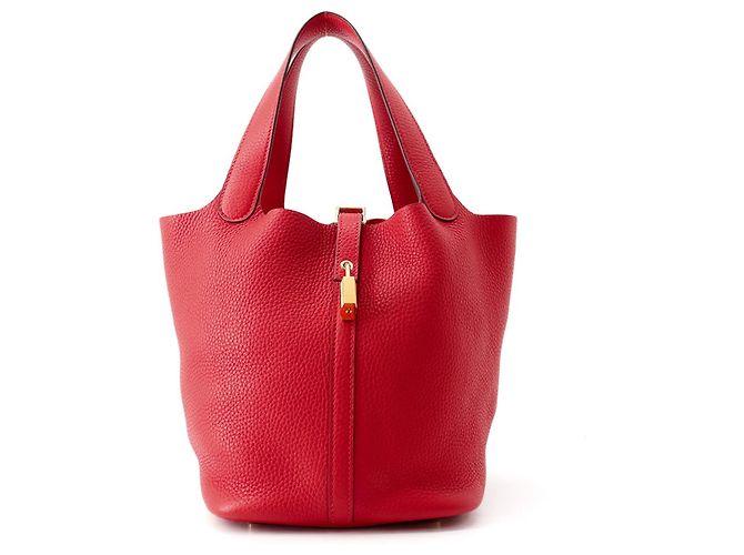 Hermès Sac à main Hermes Picotin Lock MM Rouge