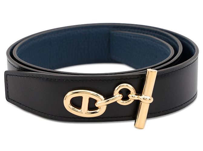 Hermès Hermes Yachting Chaine d'Ancre Gürtel Schwarz