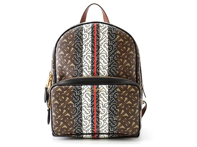 Burberry TB Monogram Leather Backpack Brown Multiple colors