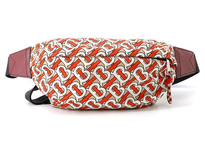 Bolsa Sling de nylon Burberry Bege Laranja