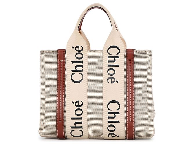 Sac cabas Chloé Woody Small Marron
