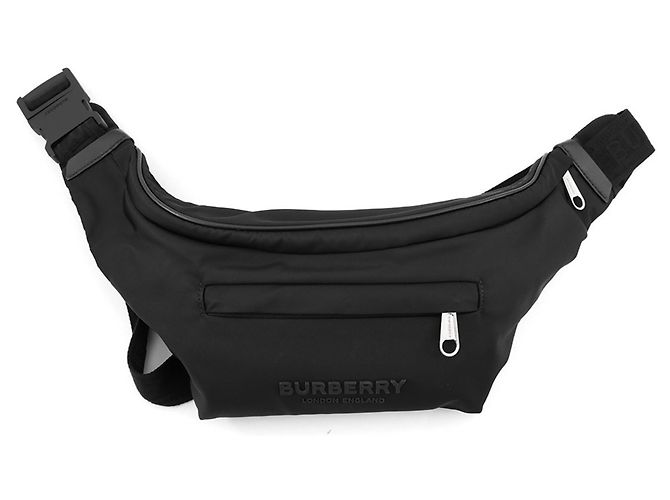 Borsa Sling Burberry in nylon nero