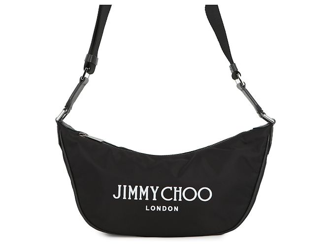 Borsa a tracolla Jimmy Choo in nylon nero