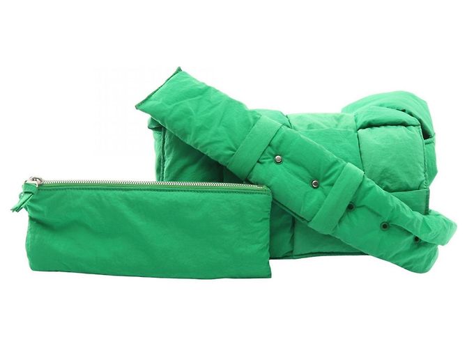 Borsa a tracolla Bottega Veneta Padded Tech Cassette Verde