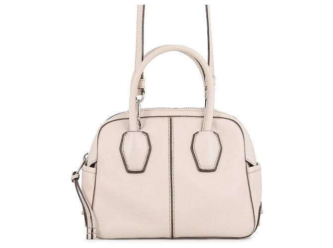 Tod's Mikey Mini Bowler Lederhandtasche Roh