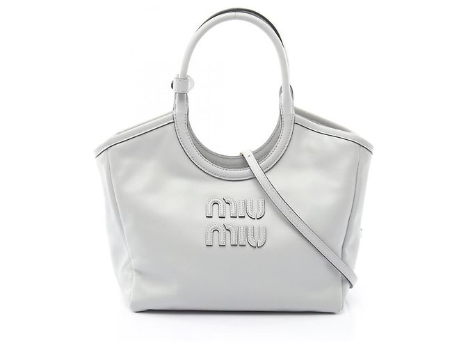 Borsa a mano 2-Way Miu Miu Ivy Blu