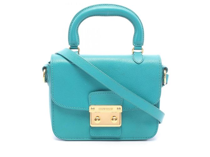 Borsa 2-Way Miu Miu Madras Verde