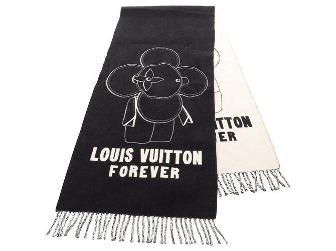 Sciarpa Louis Vuitton Vivienne City Nero Crudo