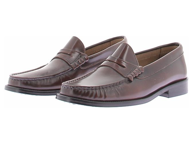 Mocasines Whistles de piel marrones Castaño