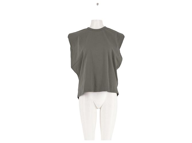 Autre Marque Top de algodón caqui THE FRANKIE SHOP