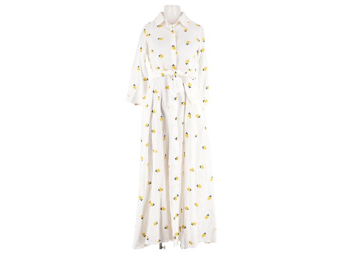 Autre Marque LUISA Leinenkleid weiß