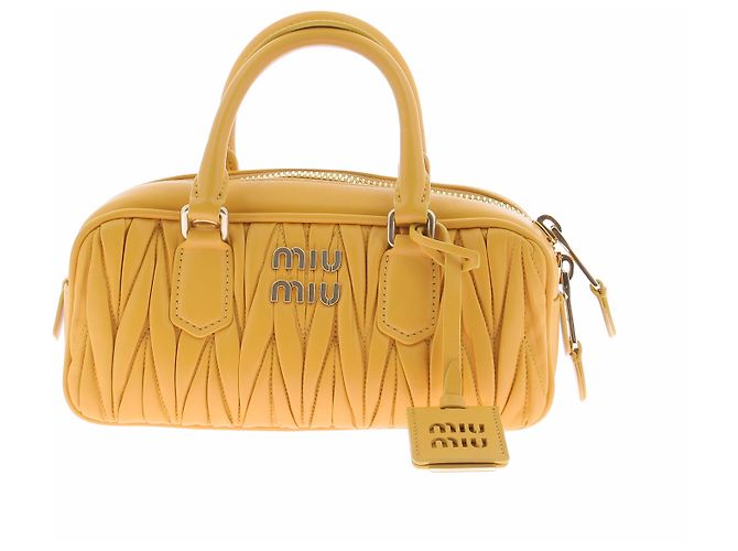 Miu Miu Borsa Arcadie in pelle gialla Giallo