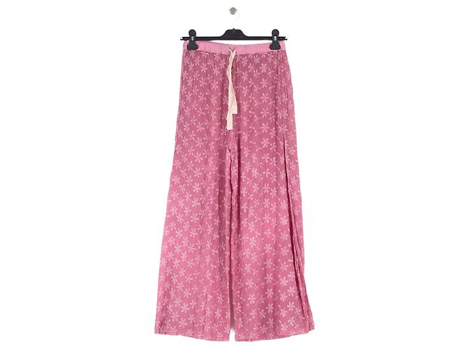 Autre Marque Pantalones Sunday de algodón rosa