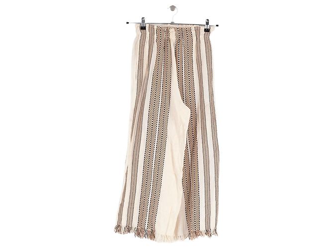 Autre Marque Weiße Baumwollhose