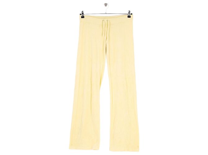 Pantalones de algodón amarillos Juicy Couture