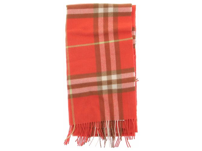 Bufanda Burberry de cachemira naranja