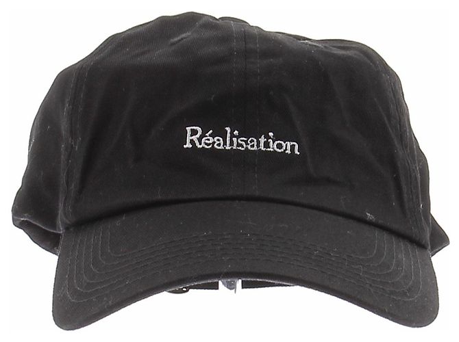Autre Marque Cappellino in cotone nero REALISATION