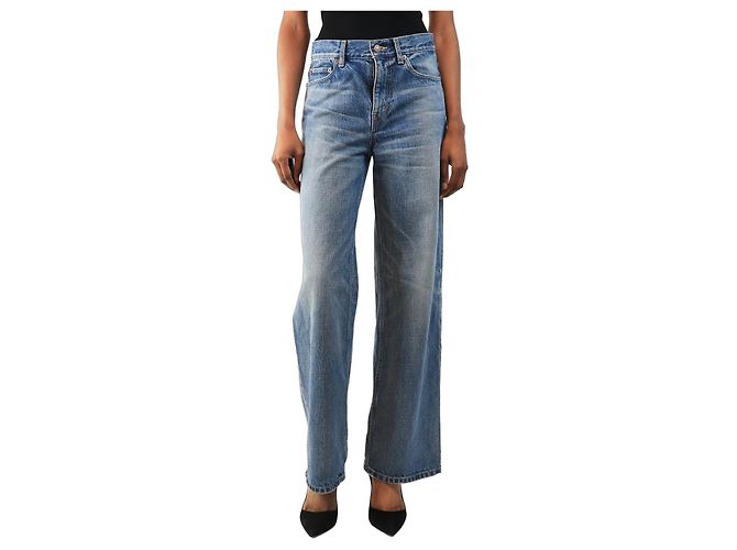 Autre Marque Vaqueros wide-leg azules - size UK 8