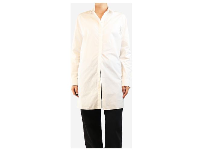 The row Langes Hemd off-white - size UK 12 Weiß