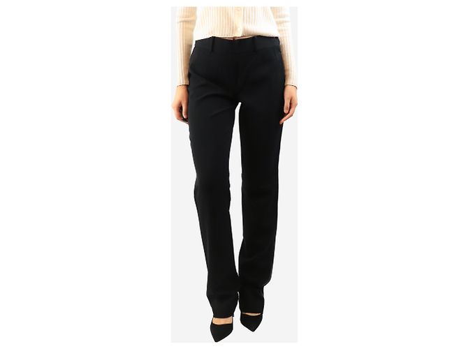 Ralph Lauren Satin-Panelhose in Schwarz - size UK 12