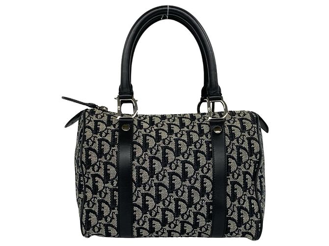 Bolsa Christian Dior com padrão Trotter Preto