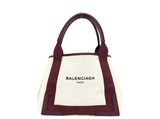 Balenciaga Mini Tote Handtasche Rot Roh Bordeaux