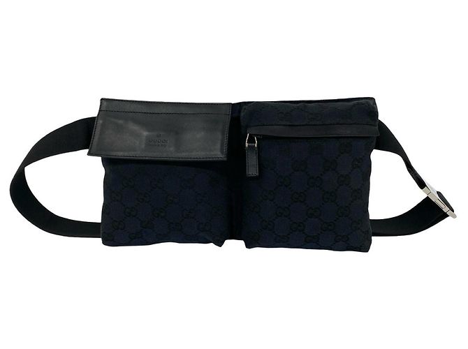 Borsa a tracolla Gucci in tela GG Pattern Nero