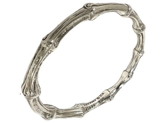 Autre Marque Bracciale Rigido Tiffany Vintage Bamboo Argento
