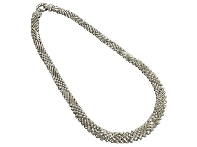 Autre Marque Collana intrecciata Tiffany Vintage Argento