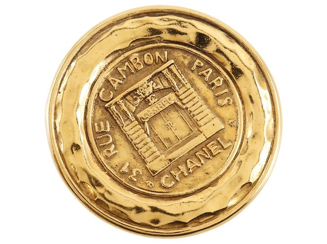 Chanel Cambon vergoldete Brosche