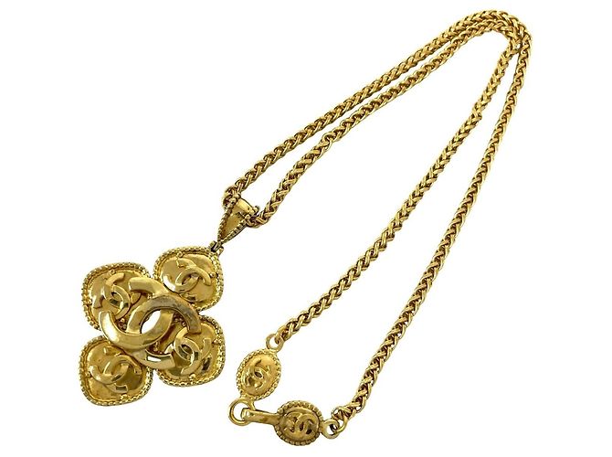Collana Chanel Vintage Motif Coco Mark D'oro