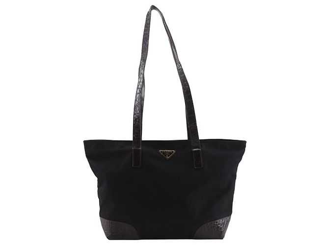 Prada Black Nylon Tote Bag