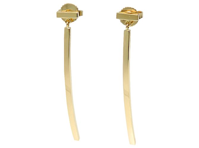 Autre Marque Orecchini Tiffany & Co. 750YG T Wire Bar