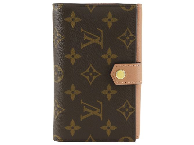Louis Vuitton Portefeuille Pallas Compact Bi-fold Wallet Brown Pink Monogram