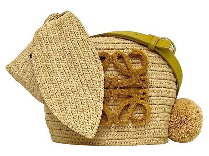 Borsa a secchiello Bunny Loewe Beige