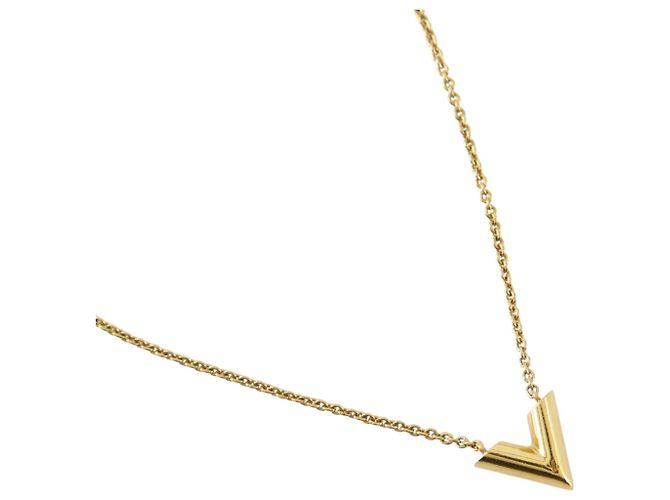 Collier Louis Vuitton Essential V Doré