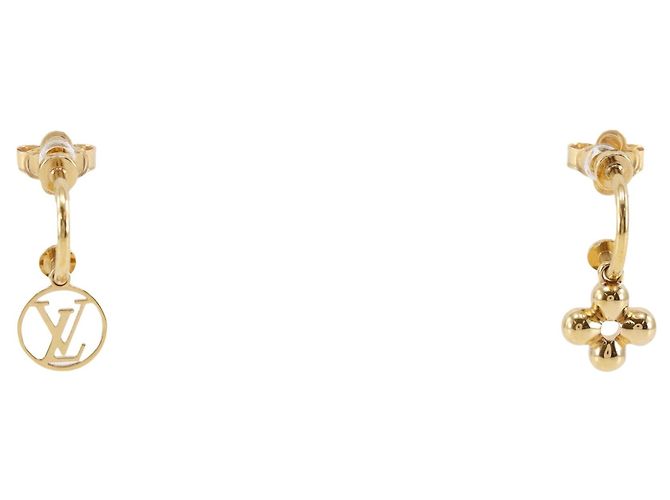Orecchini Louis Vuitton Bookle Dreille Blooming D'oro