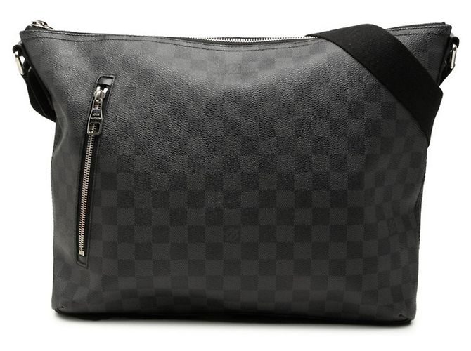 Borsa a tracolla Louis Vuitton Damier Graphite Mick MM Nero