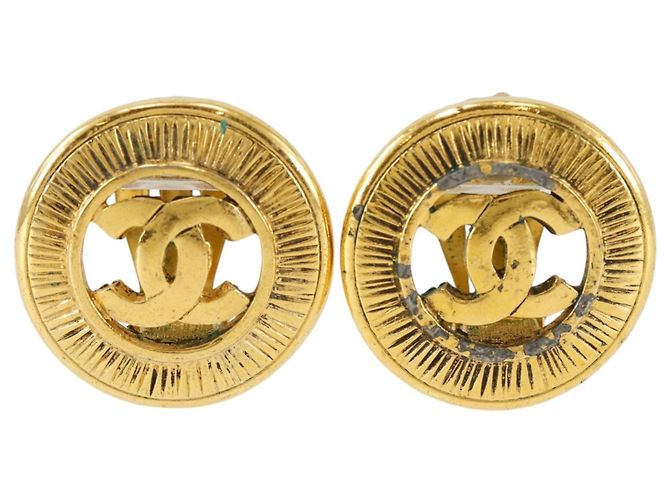 Orecchini a clip Chanel Vintage Coco Mark