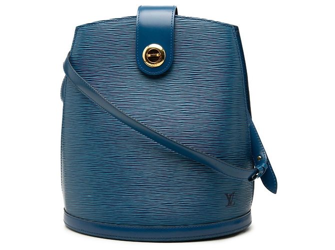 Borsa a tracolla Louis Vuitton Epi Cluny Blu