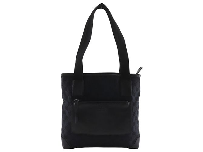 Borsa Tote Gucci GG Canvas Black Nero