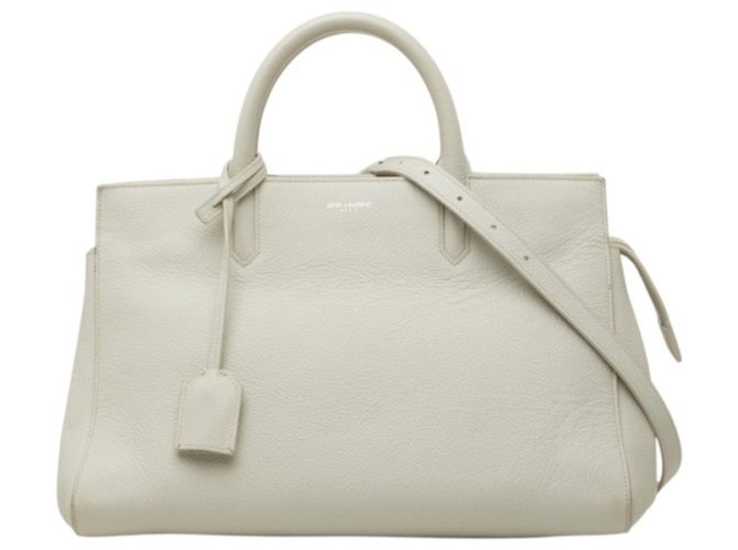 Autre Marque Borsa Saint Laurent Cabas Rive Gauche Grigio