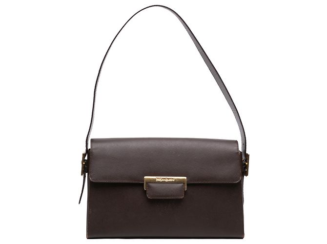 Autre Marque Borsa a tracolla Saint Laurent in pelle marrone Marrone scuro