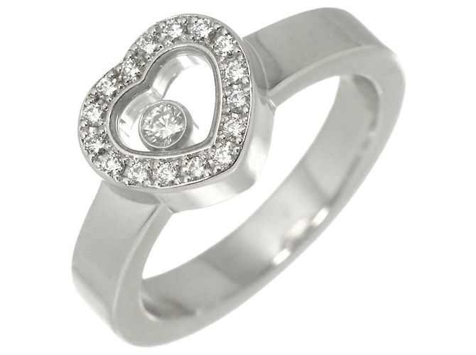 Chopard Happy Diamond Heart Ring in 18K Weißgold