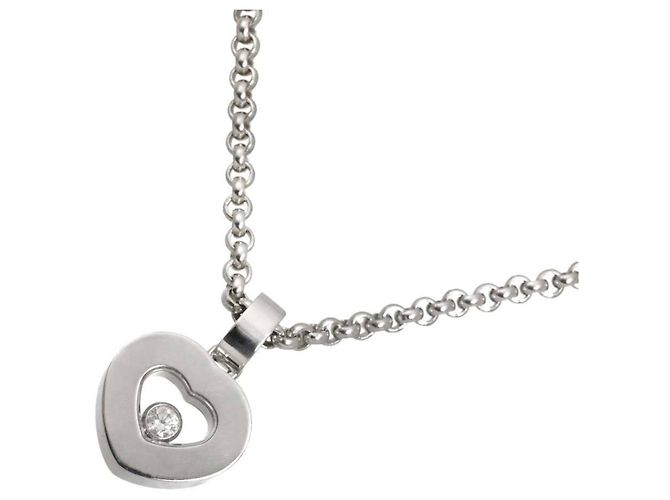 Collar Chopard Happy Diamonds Heart en oro blanco