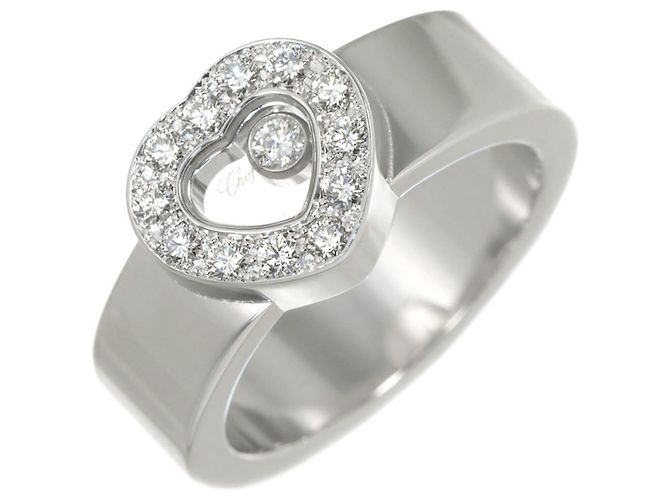 Anillo Chopard Happy Diamond Heart en oro blanco de 18K