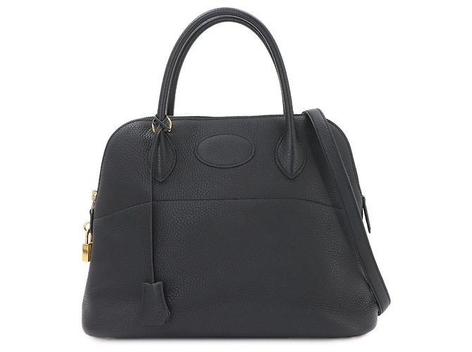 Hermès Borsa Hermes Bolide 31 in pelle Taurillon Clemence nera Nero