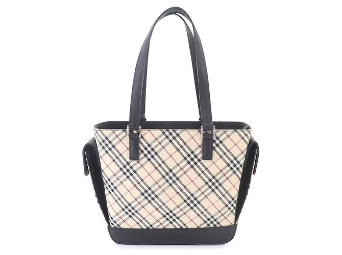 Borsa Burberry Nova Check Nero Beige